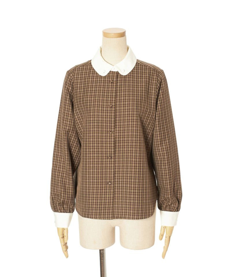With tie removed (brown×beige)