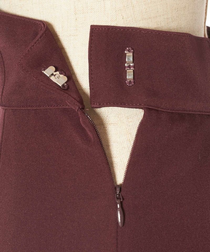 Side zipper (wine red)