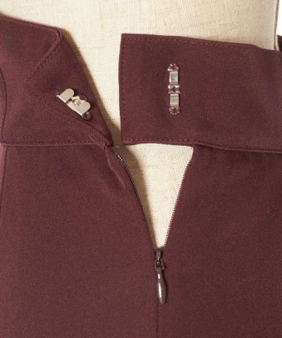 Side zipper (wine red)