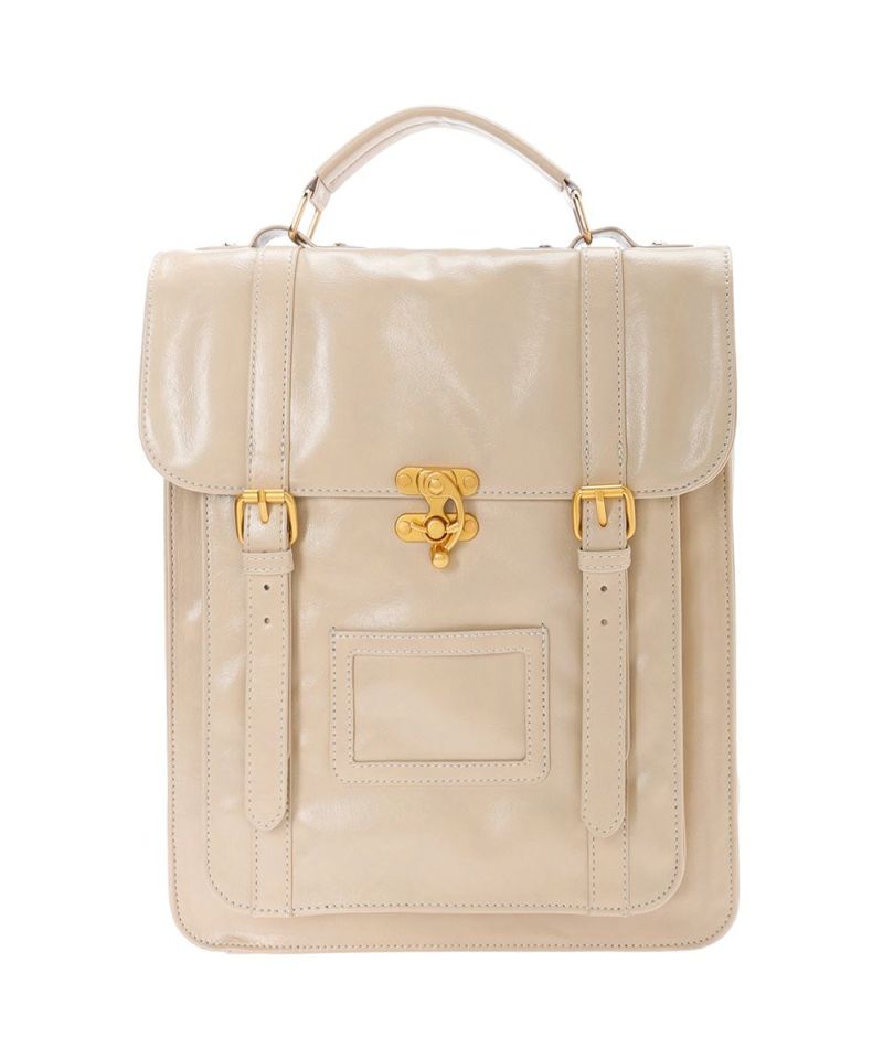 ダブルベルト縦型サッチェルバッグ/F i.n.t [49AC02a002] | F i.n.t