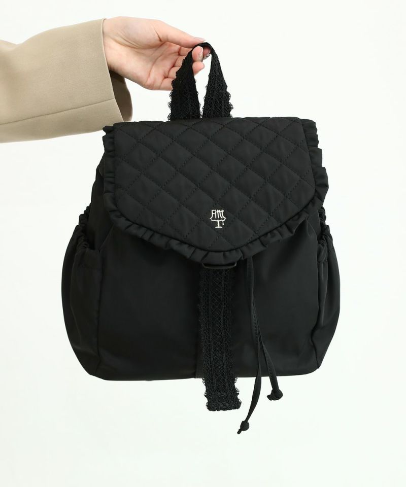 ason ブラックキルティングリュック ason キルティングリュック 黒