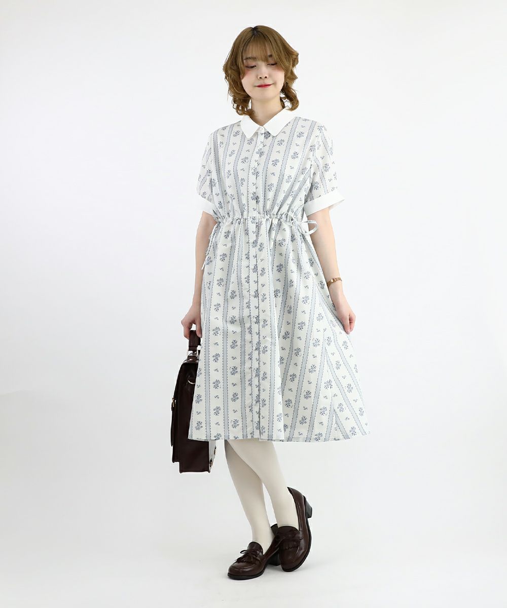 light blue×white / 160cm