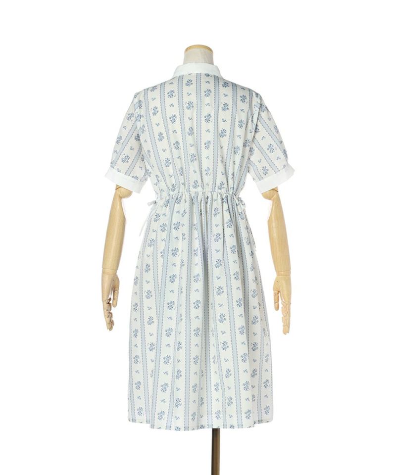 値下げ美品!!【Fi.n.t.】シアーストライプ花柄ガウンワンピース2025ss 超美品!!【Fi.n.t.】シアーストライプ花柄ガウンワンピース2025ss