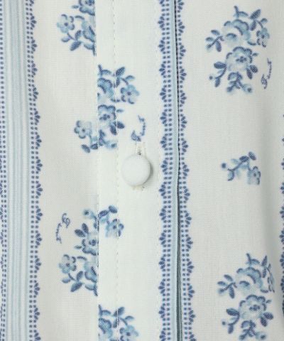 Button up (light blue×white)