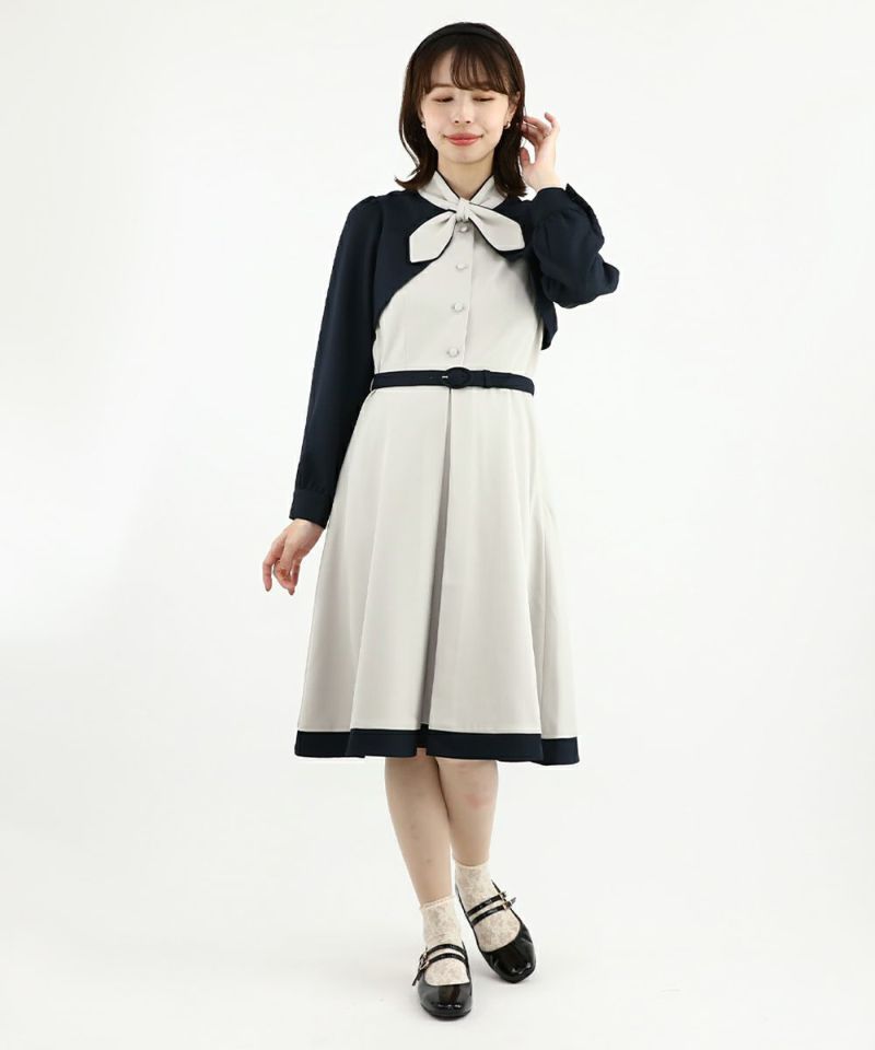 gray×navy / 158cm