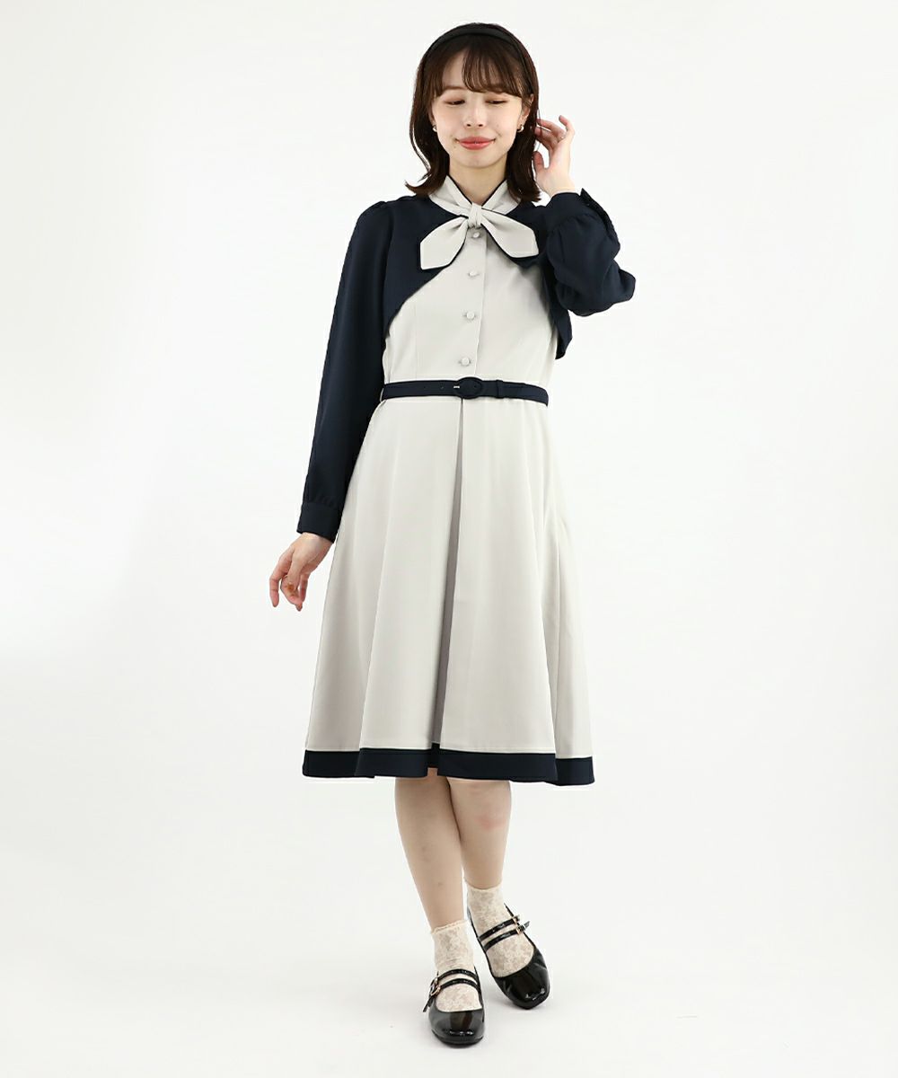 gray×navy / 158cm