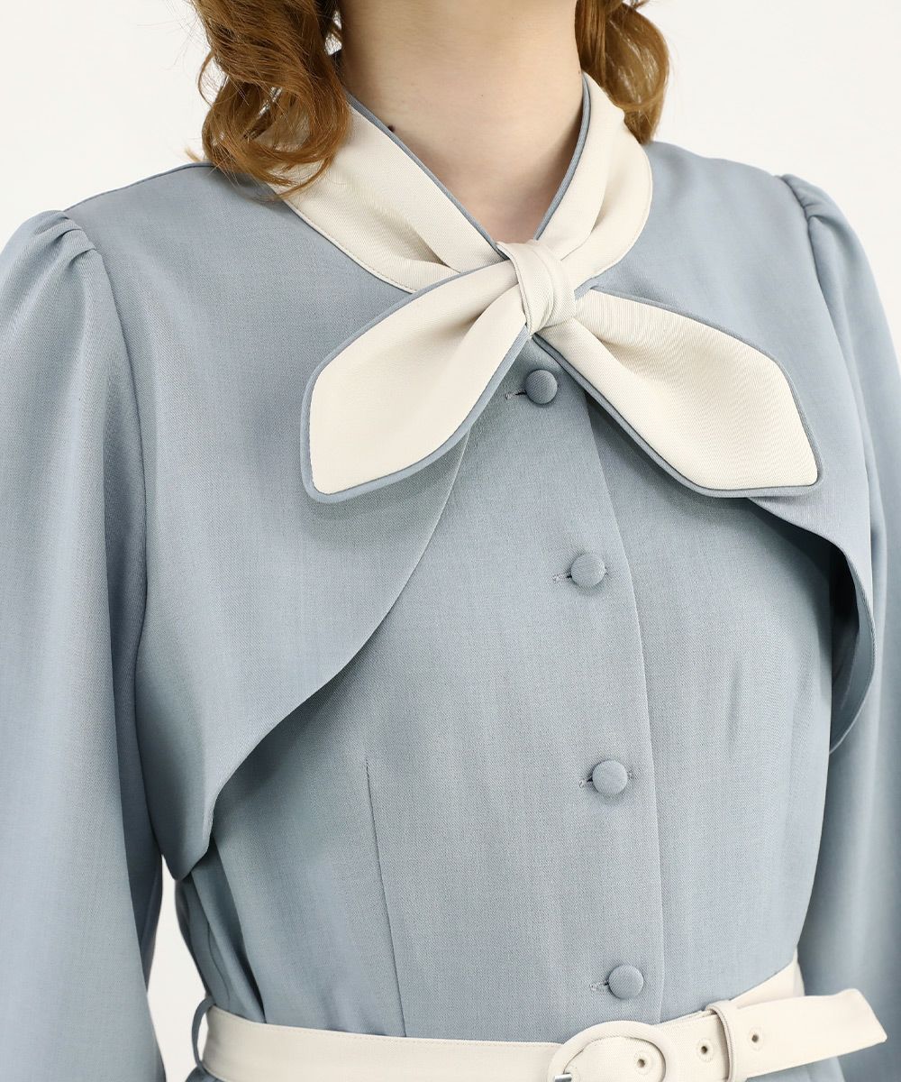 light blue×white / 160cm