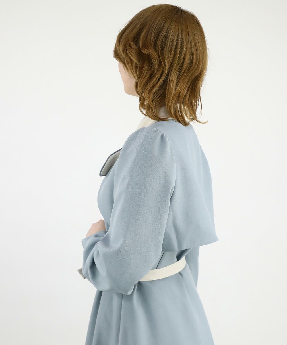 light blue×white / 160cm