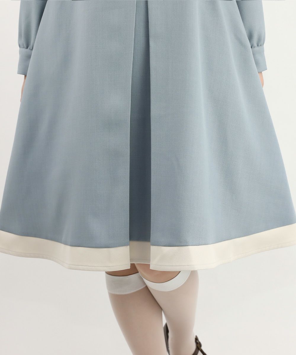 light blue×white / 160cm