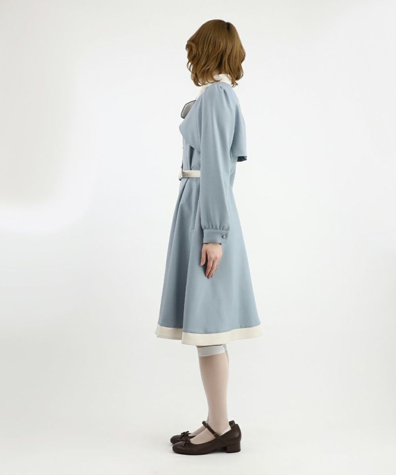 light blue×white / 160cm