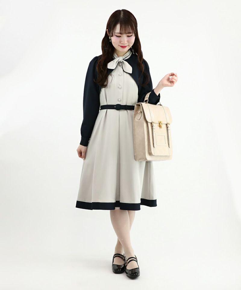 gray×navy / 155cm