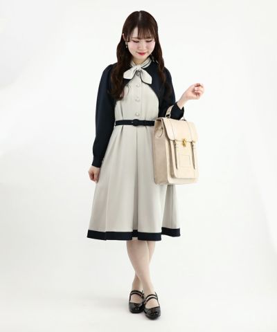 gray×navy / 155cm