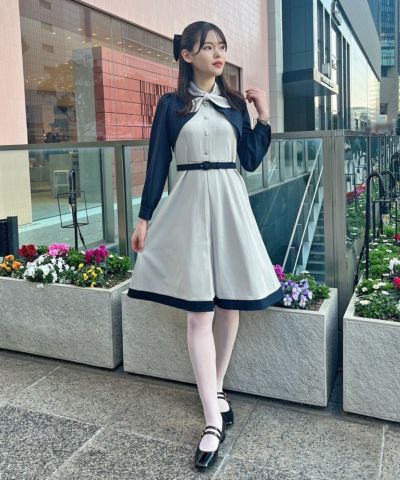 gray×navy / 167cm