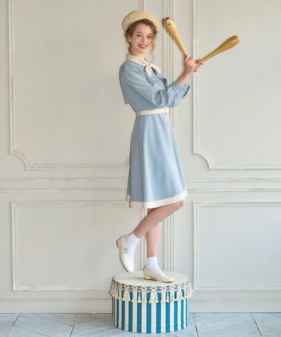 Light blue × white
