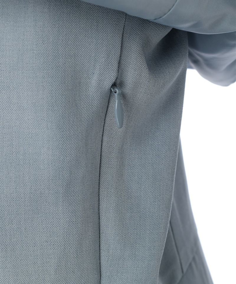 Side zipper (light blue×white)