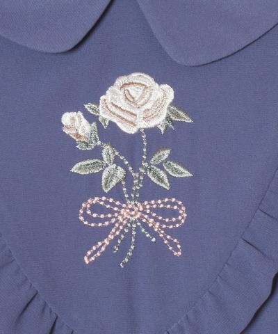 Embroidery up (blue)