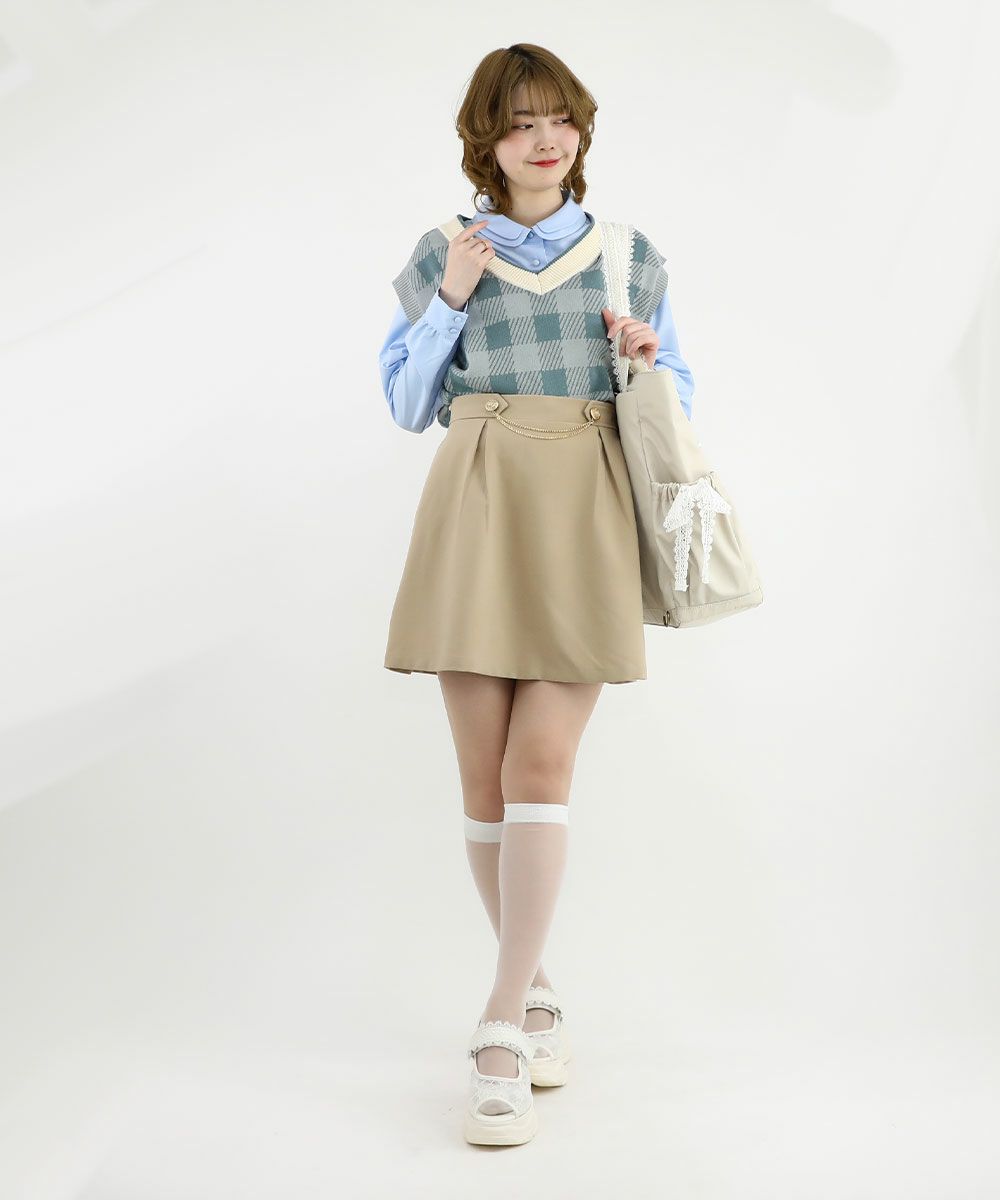 カラーチェック配色ニットベスト/F i.n.t [49AJ02f002] | F i.n.t公式