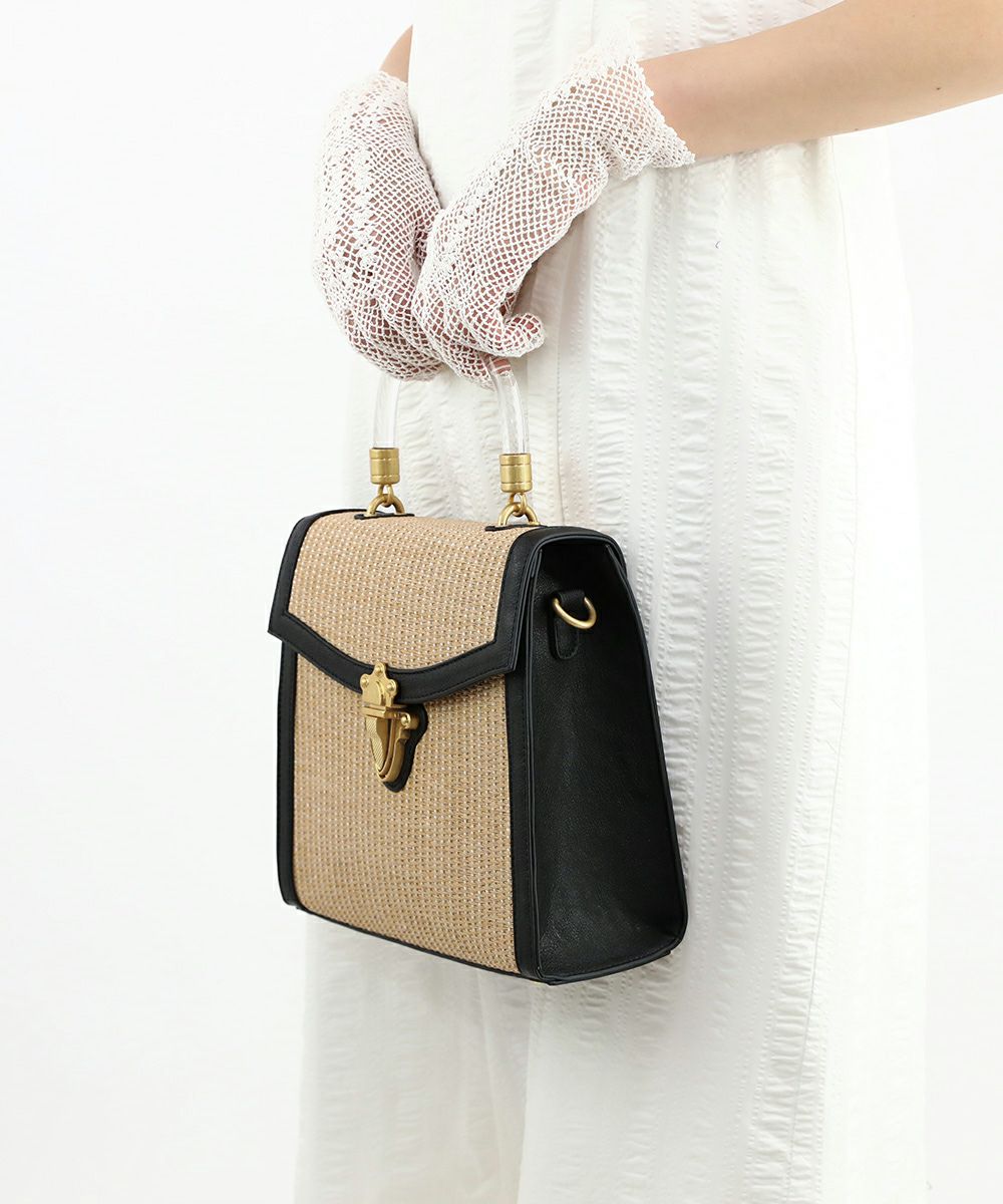 beige×black