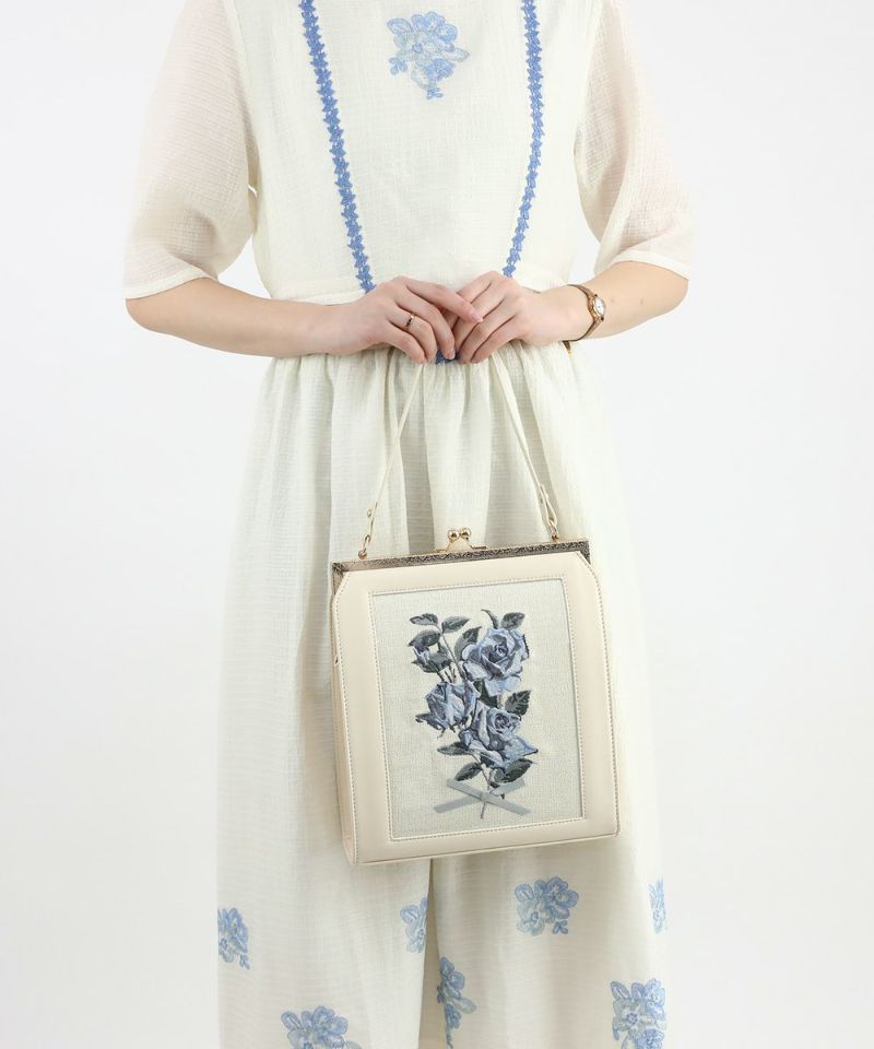 ivory × blue