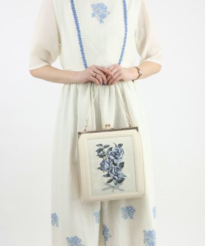 ivory × blue