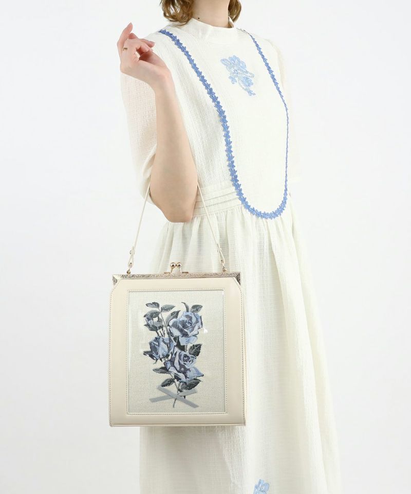 ivory × blue
