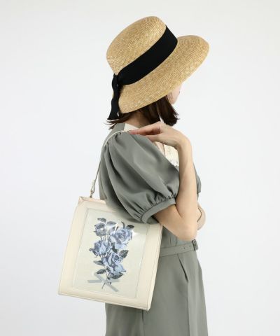 ivory × blue