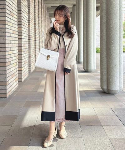 ivory×navy / 150cm