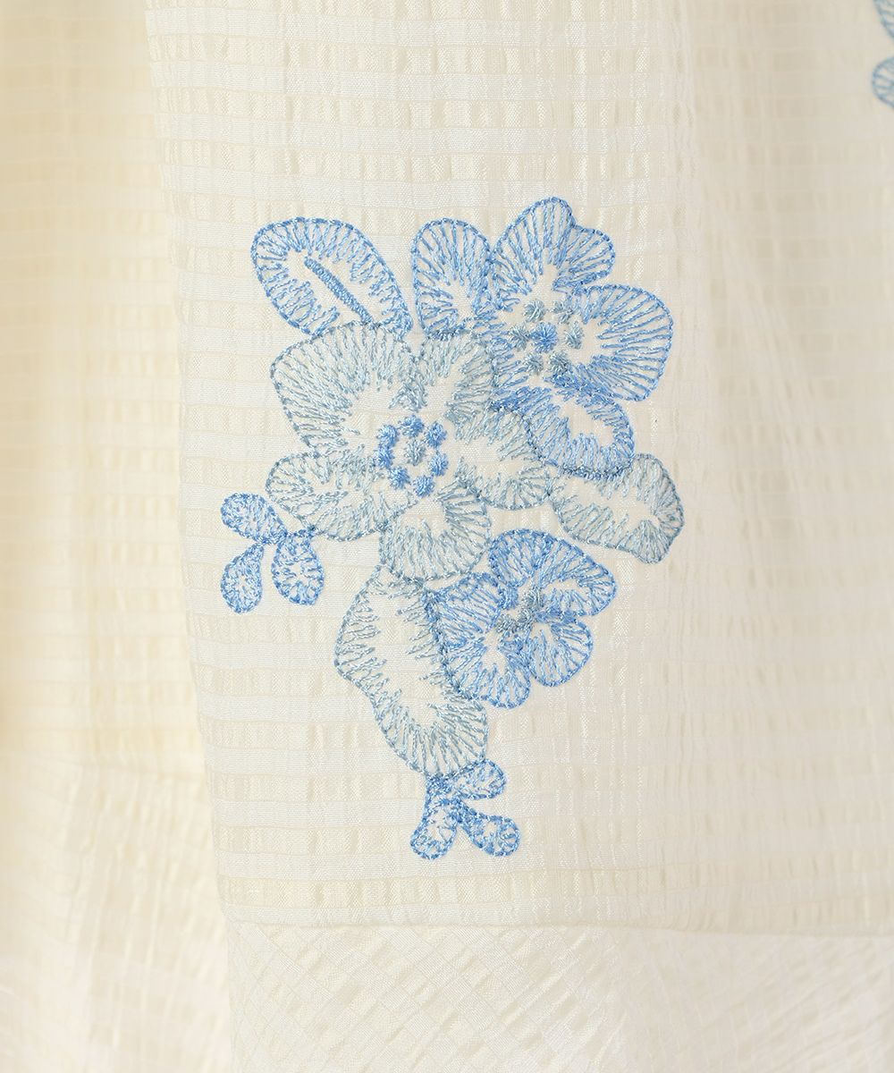 刺繍アップ (off white)