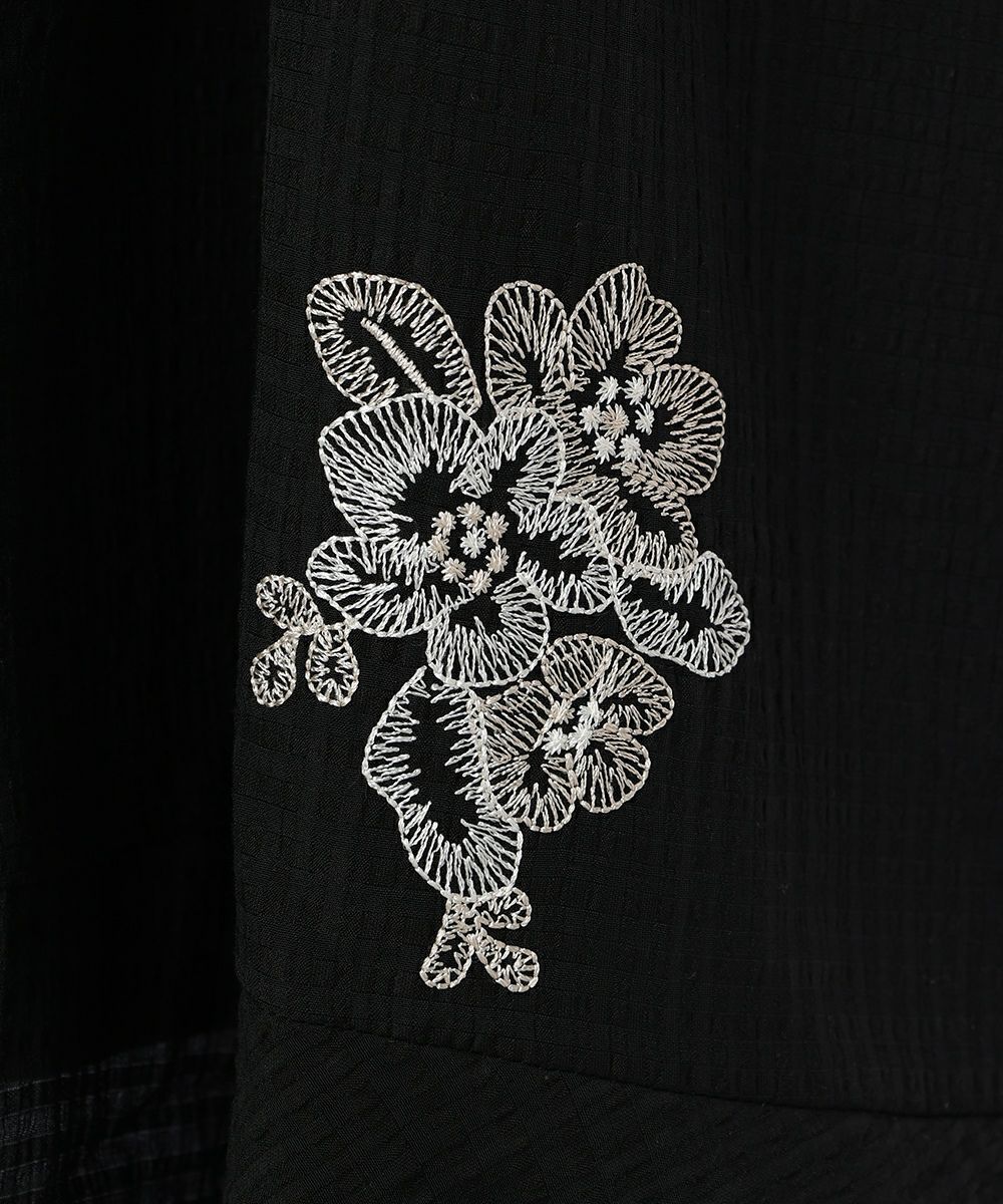 刺繍アップ (black)