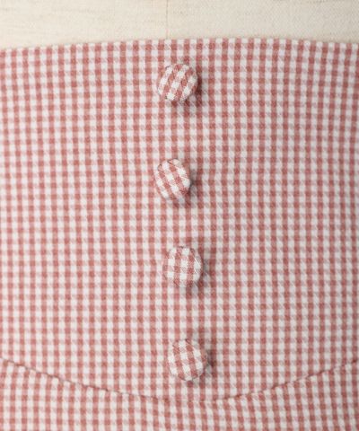 Decorative button (pink×white)
