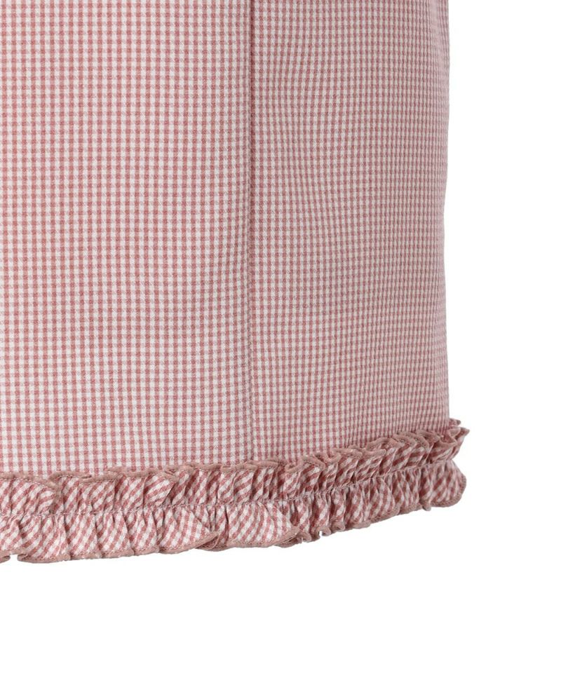 Frill hem (pink×white)