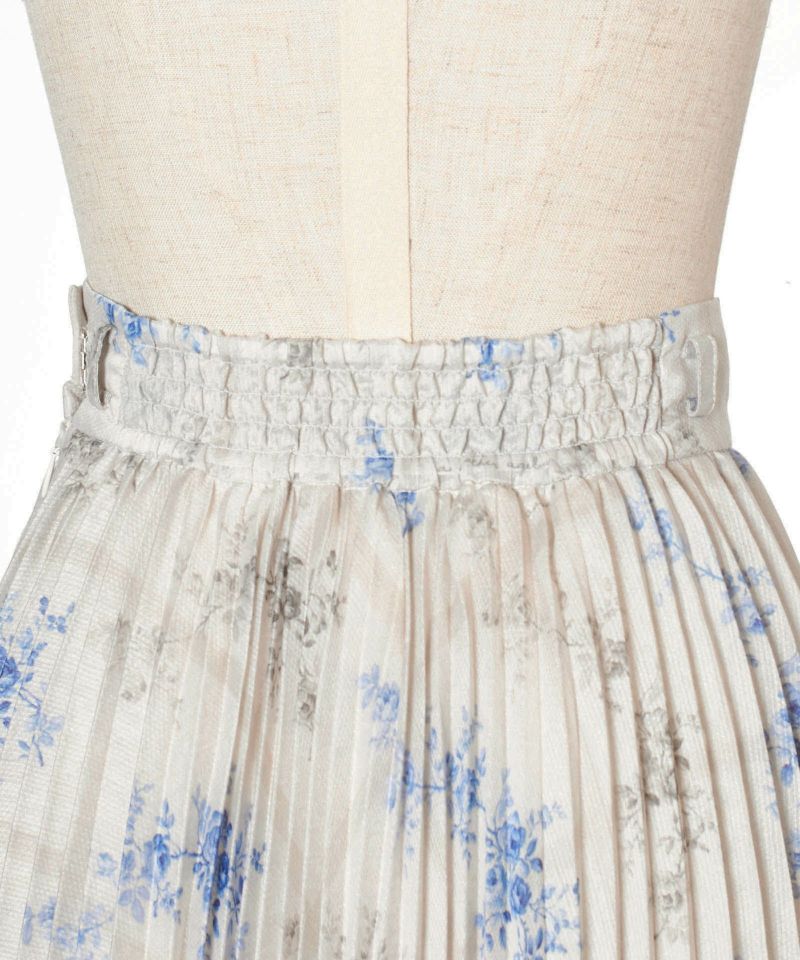 Waist elastic (beige×blue)