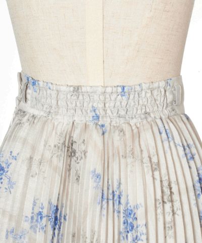 Waist elastic (beige×blue)