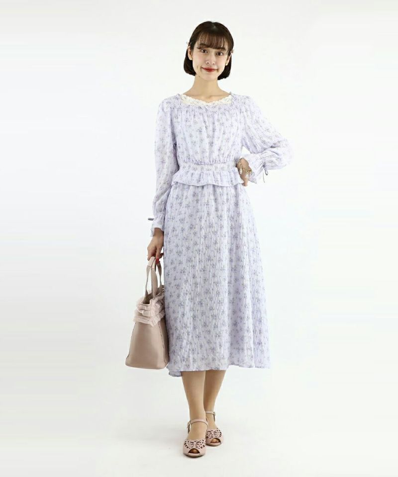 lavender / 165cm / layered with lace inner