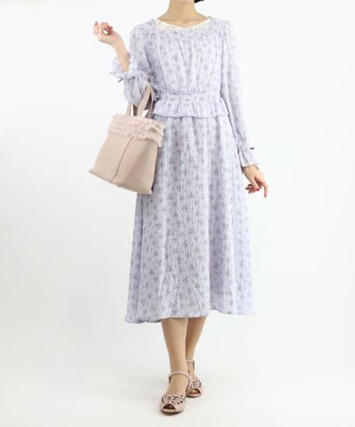 lavender / 165cm / layered with lace inner