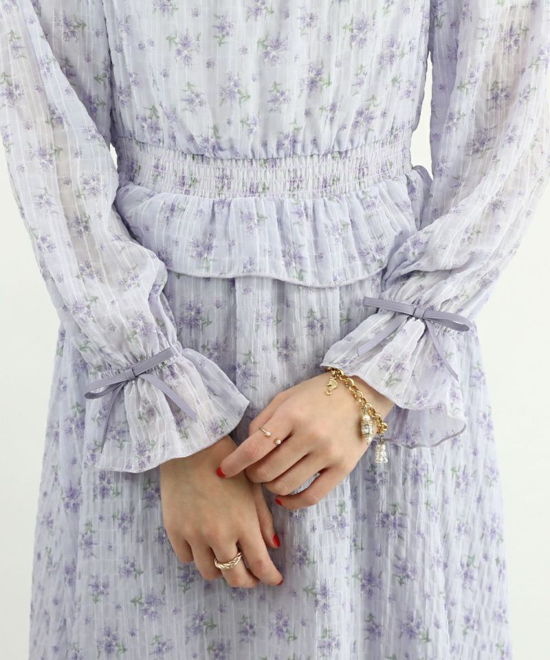 lavender / 165cm / layered with lace inner