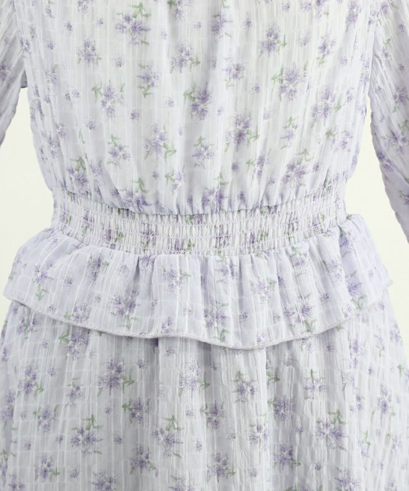 lavender / 165cm / layered with lace inner