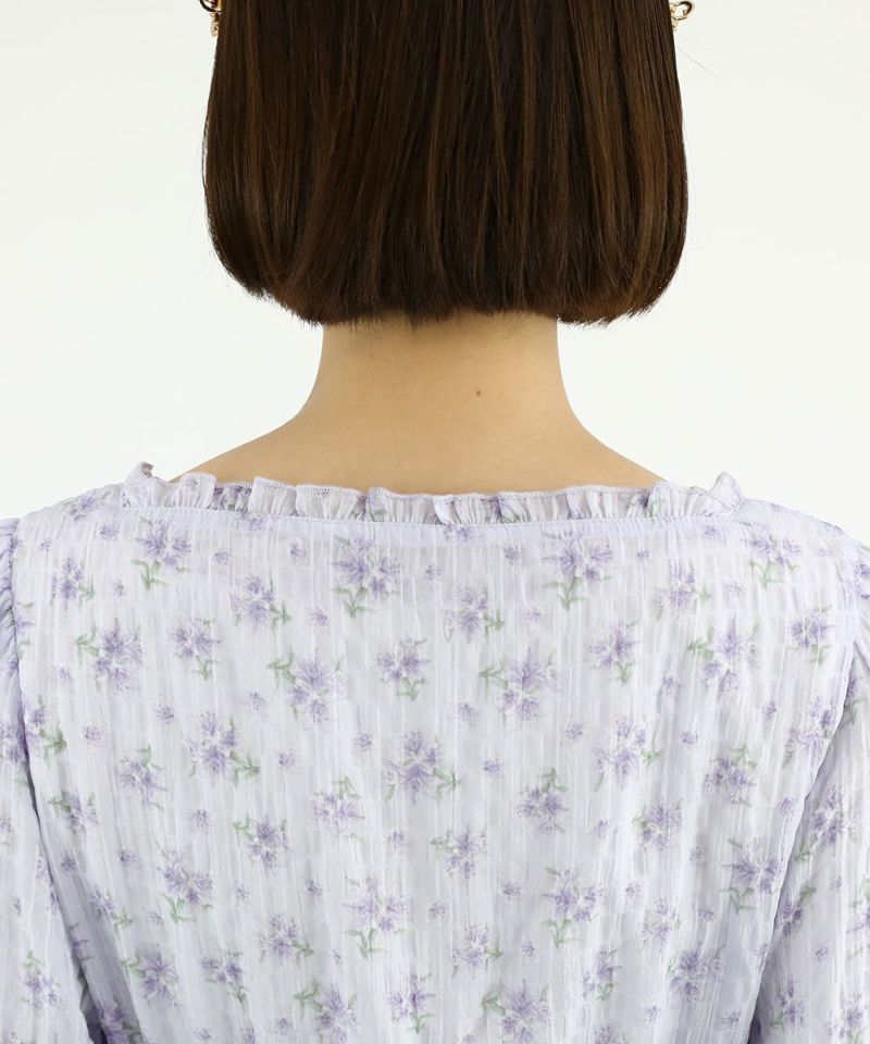 lavender / 165cm / layered with lace inner
