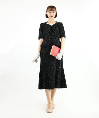 black×white / 165cm / Layered with lace innerwear