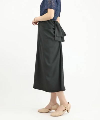 □バッスルドレープタイトスカート/an3 Limited [49DG01p001] | F