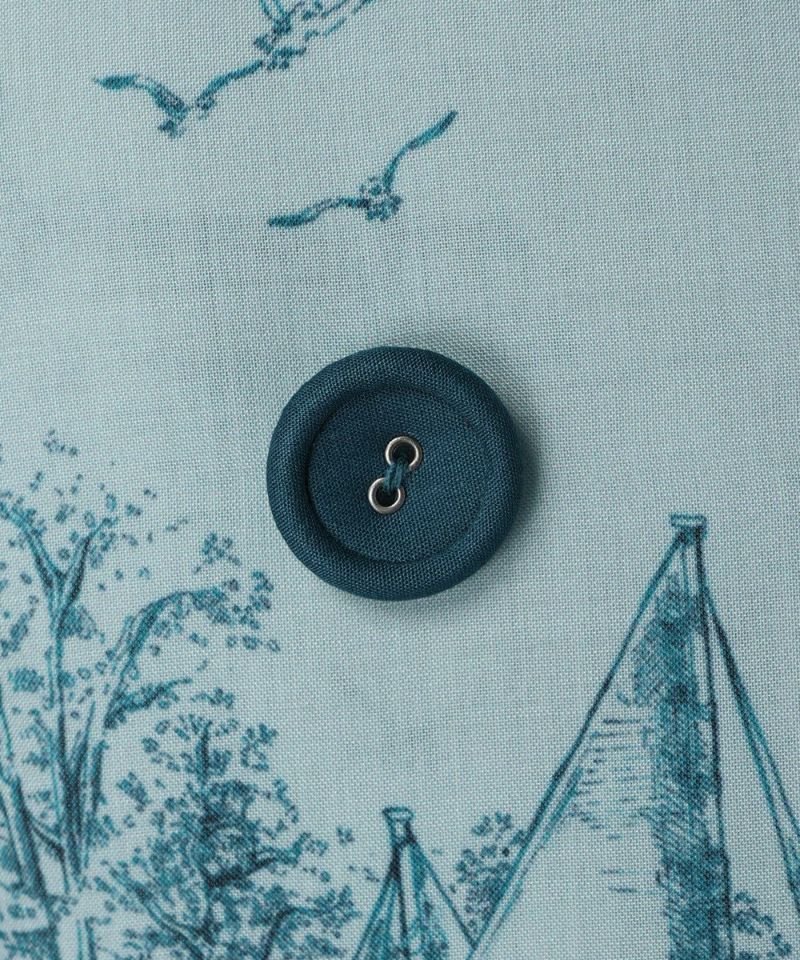 Button up (blue green)