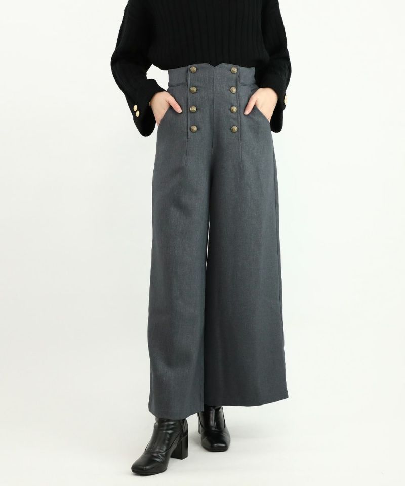 gray / 165cm / suspenders removed / wearing size S