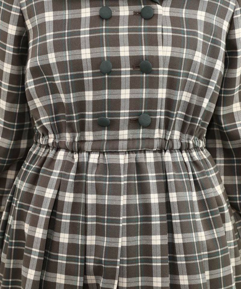brown×green / 160cm / layered with a blouse