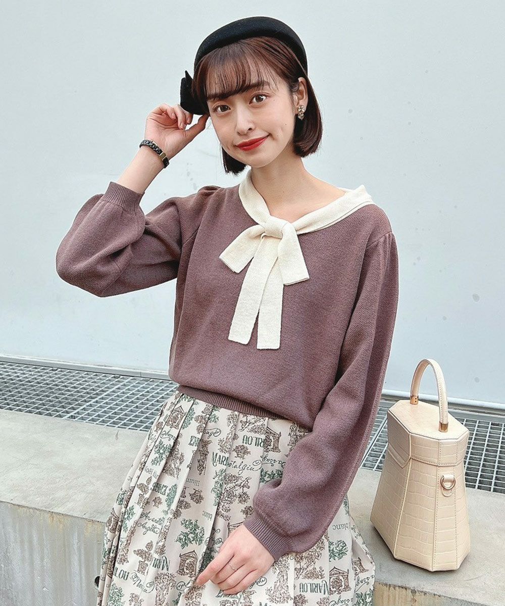 2020 美品IIROTイロット☆2WAYショールニットプルオーバーF ベージュ 2020 美品IIROTイロット☆2WAYショールニットプルオーバーF ベージュ