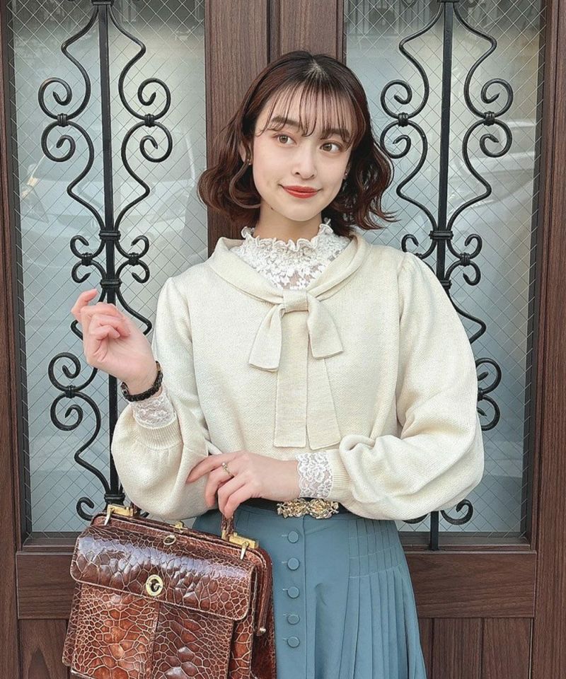 off white / 165cm / layered with lace inner