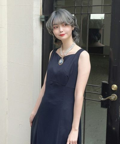 パイピングレースジャケットレイヤードワンピース/an3 Limited