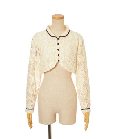 Lace jacket (bordeaux)
