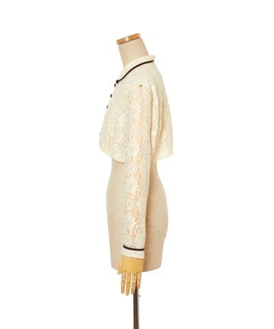 Lace jacket / side (bordeaux)