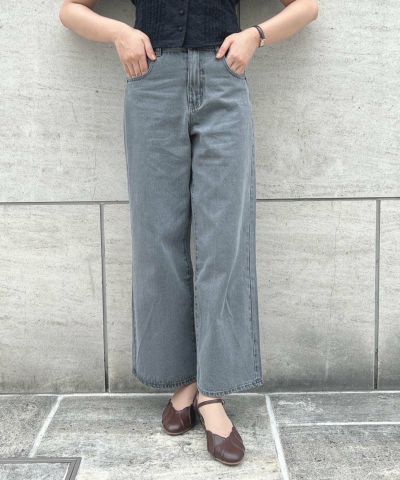 [Size Variation] Low Waist Baggy Denim Pants/F i.n.t [00AH06q005]