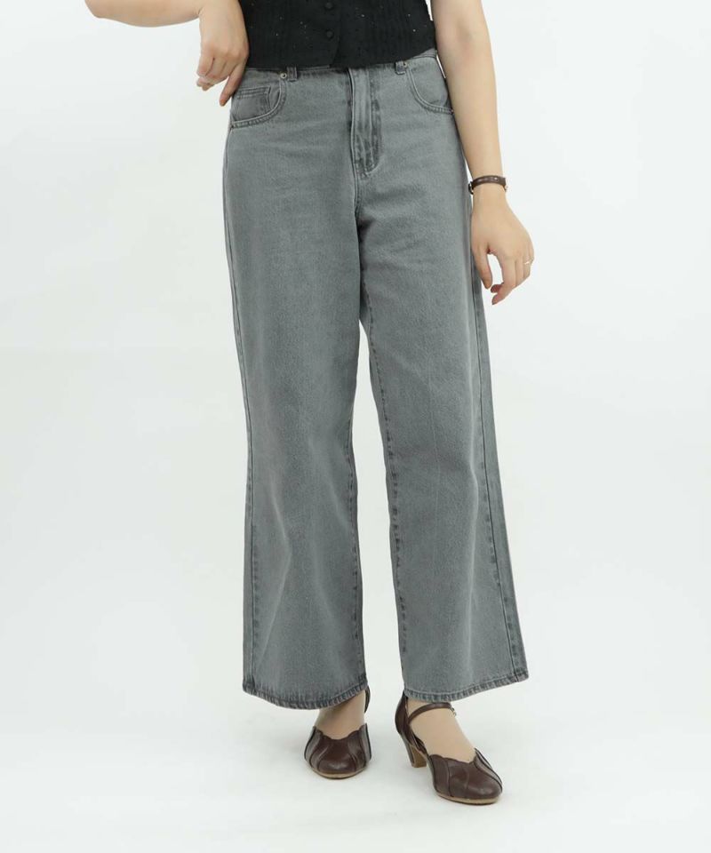 Yves denim 1サイズ　gray marno サイズ展開】ローウエストバギーデニムパンツ/F i.n.t [00AH06q005
